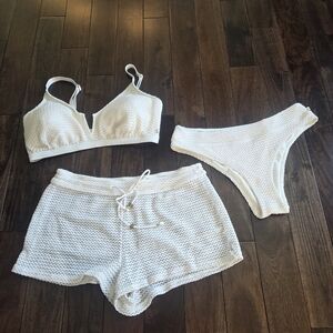 3 Piece Crochet Swim Set